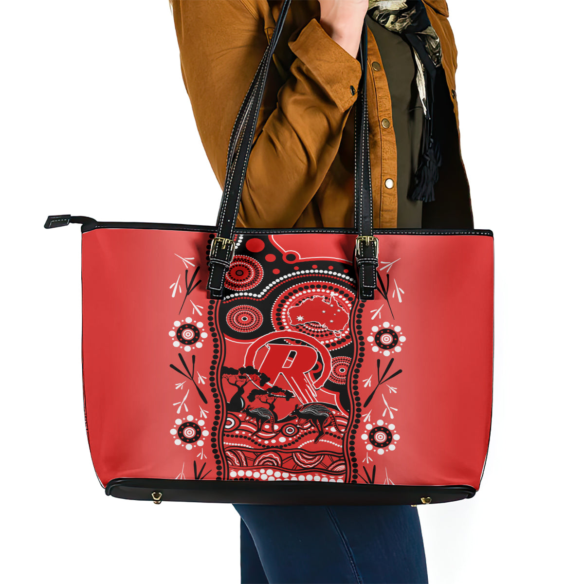 melbourne-renegades-cricket-leather-tote-bag-happy-australia-day-aboriginal-art