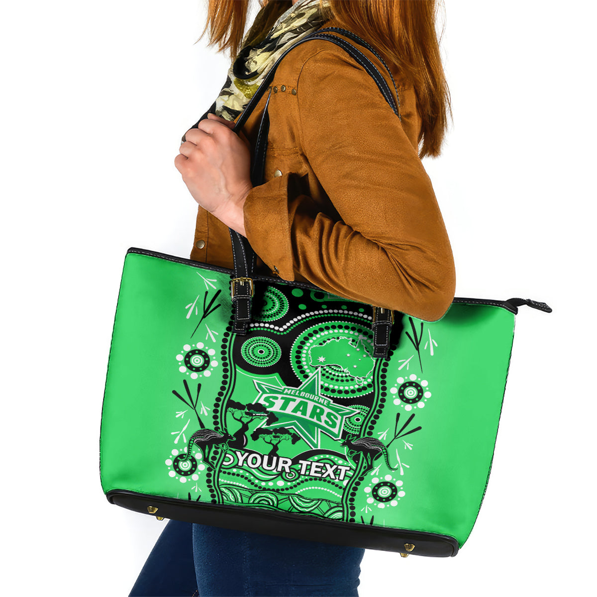 custom-melbourne-stars-cricket-leather-tote-bag-happy-australia-day-aboriginal-art