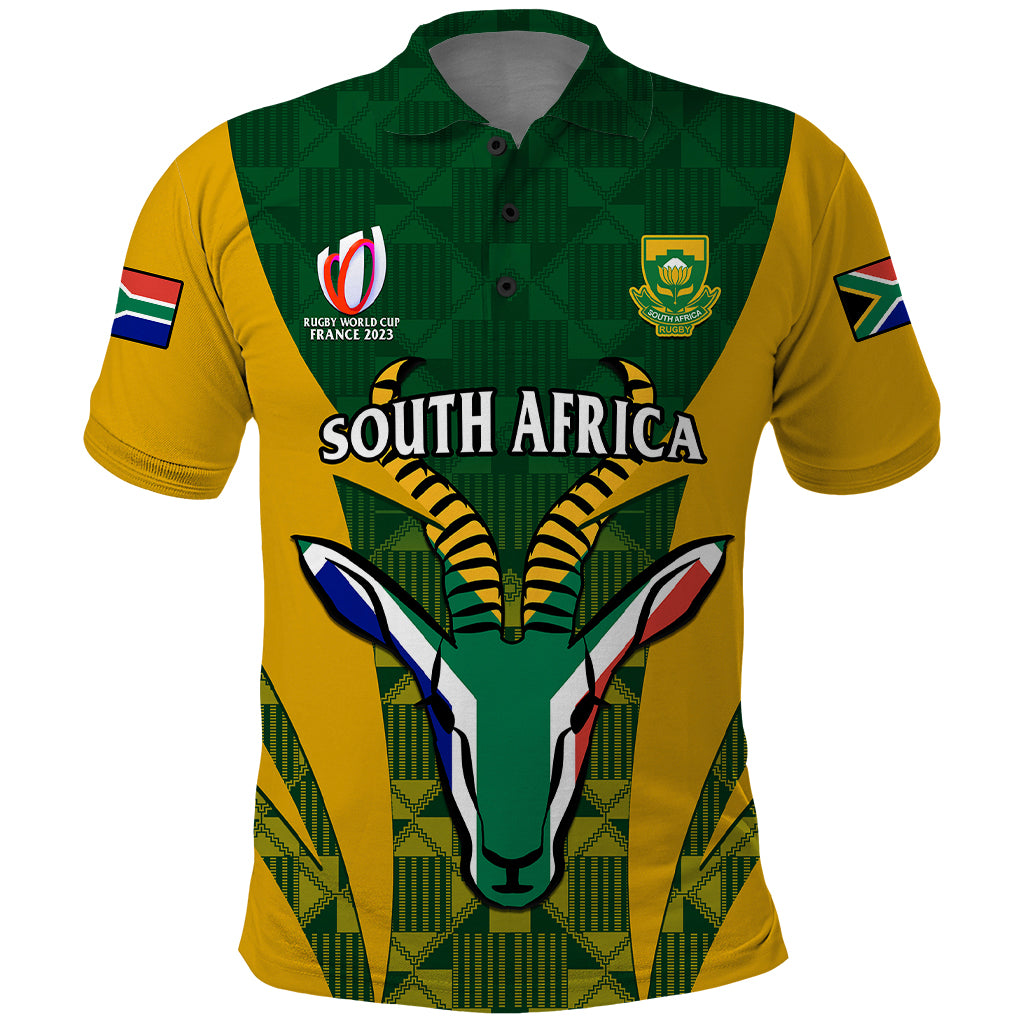 south-africa-rugby-polo-shirt-go-springboks-kente-pattern-with-bokke