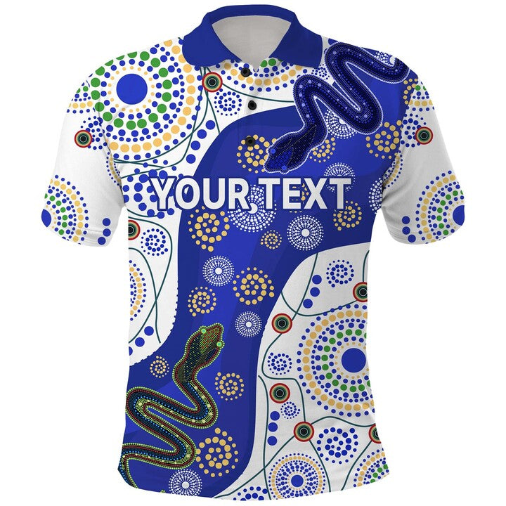 Custom Aboriginal Eels Polo Shirt LT9