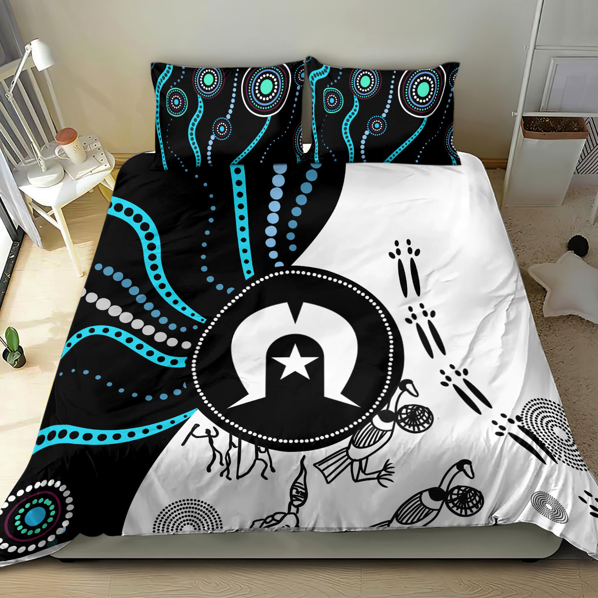 Aboriginal Pattern Torest  Strait Island Bedding Set