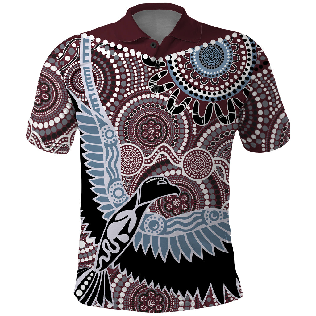 Aboriginal Pattern Bird Polo Shirt