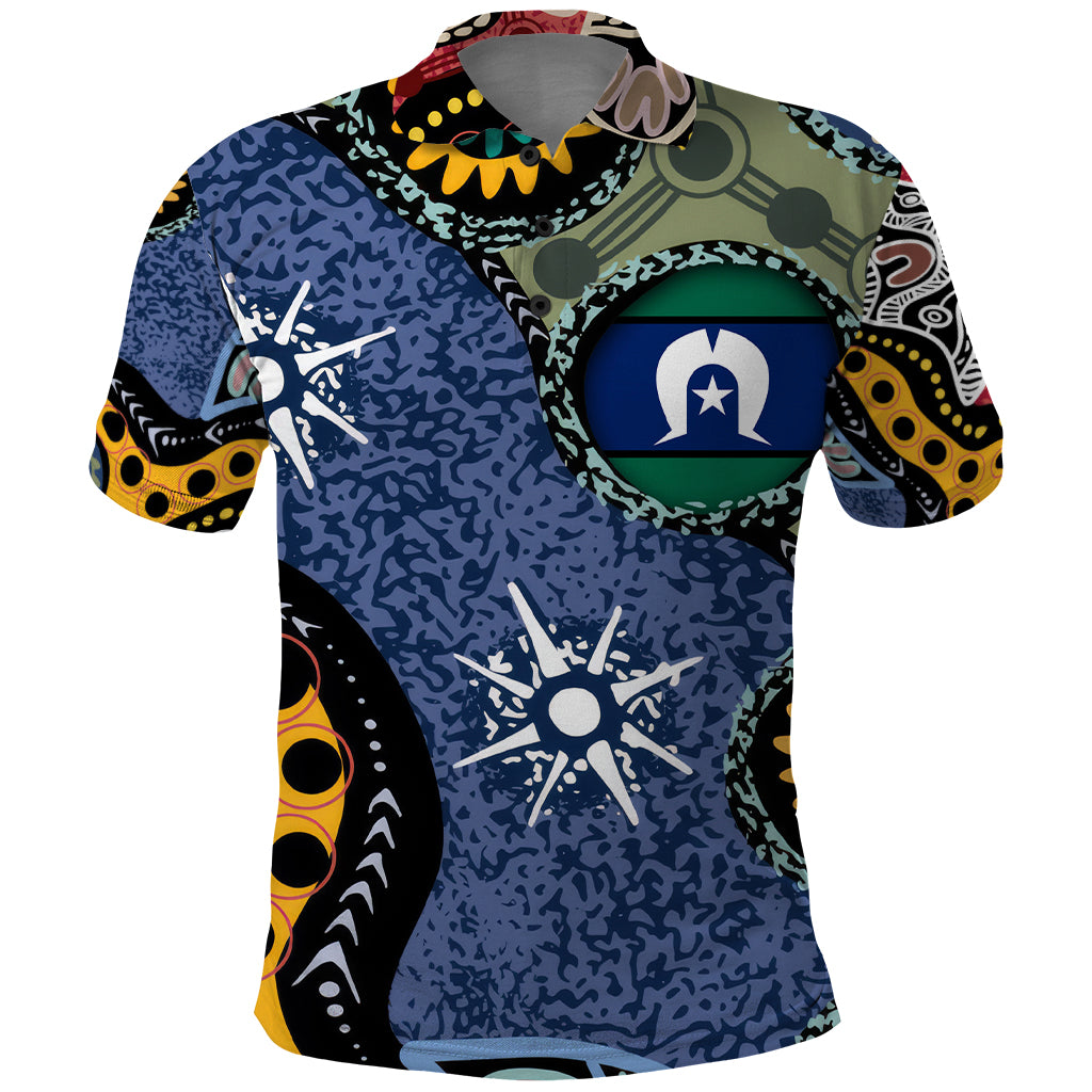 Torest Trait Islands Mix Aboriginal Pattern Polo Shirt