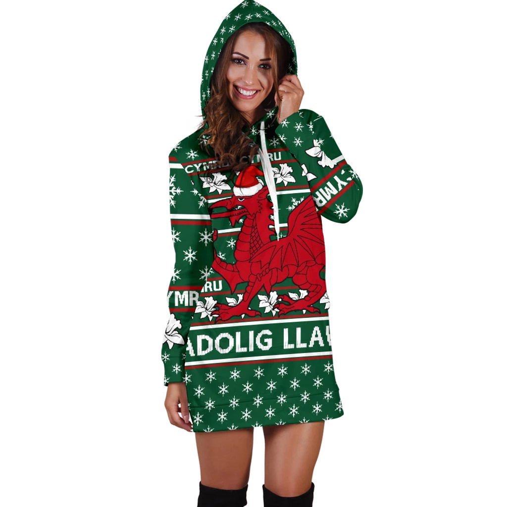 wales-merry-christmas-hoodie-dress