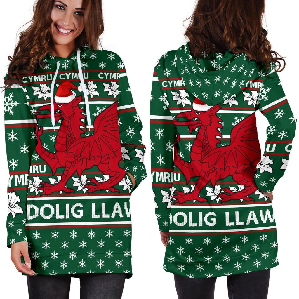 wales-merry-christmas-hoodie-dress