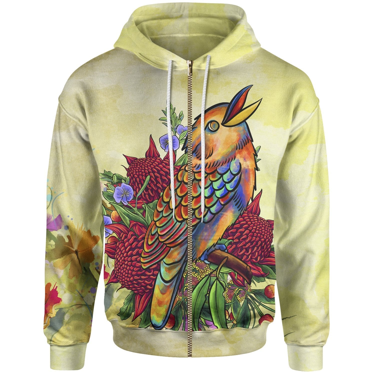 zip-up-hoodie-australia-kookaburra-with-waratah