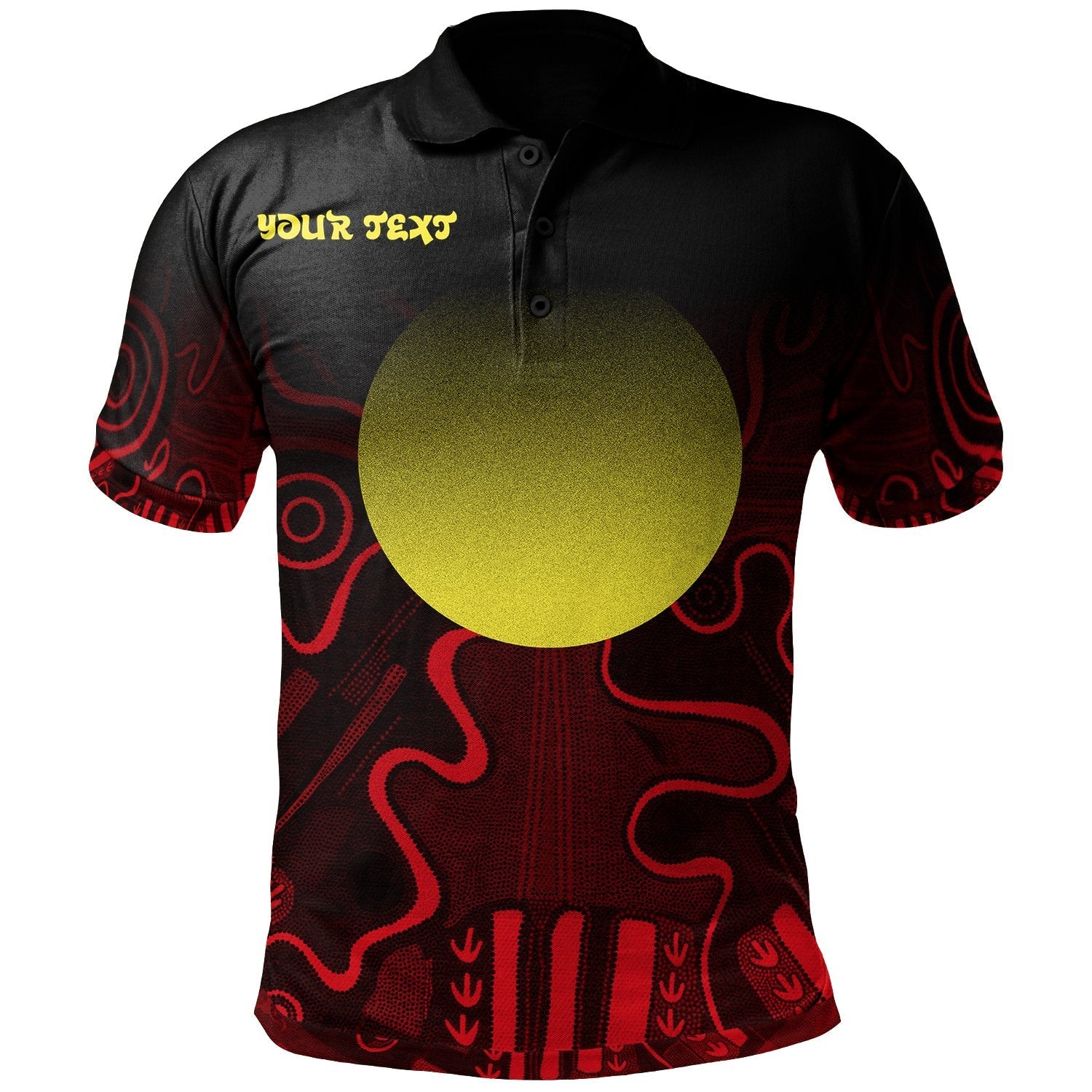 custom-text-aboriginal-polo-shirt-indigenous-flag-grunge-style