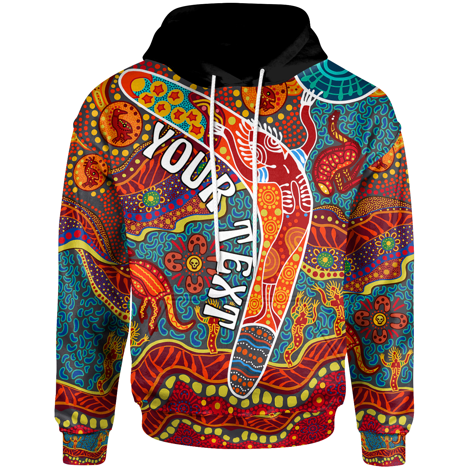 aboriginal-personalised-hoodie-indigenous-boomerang