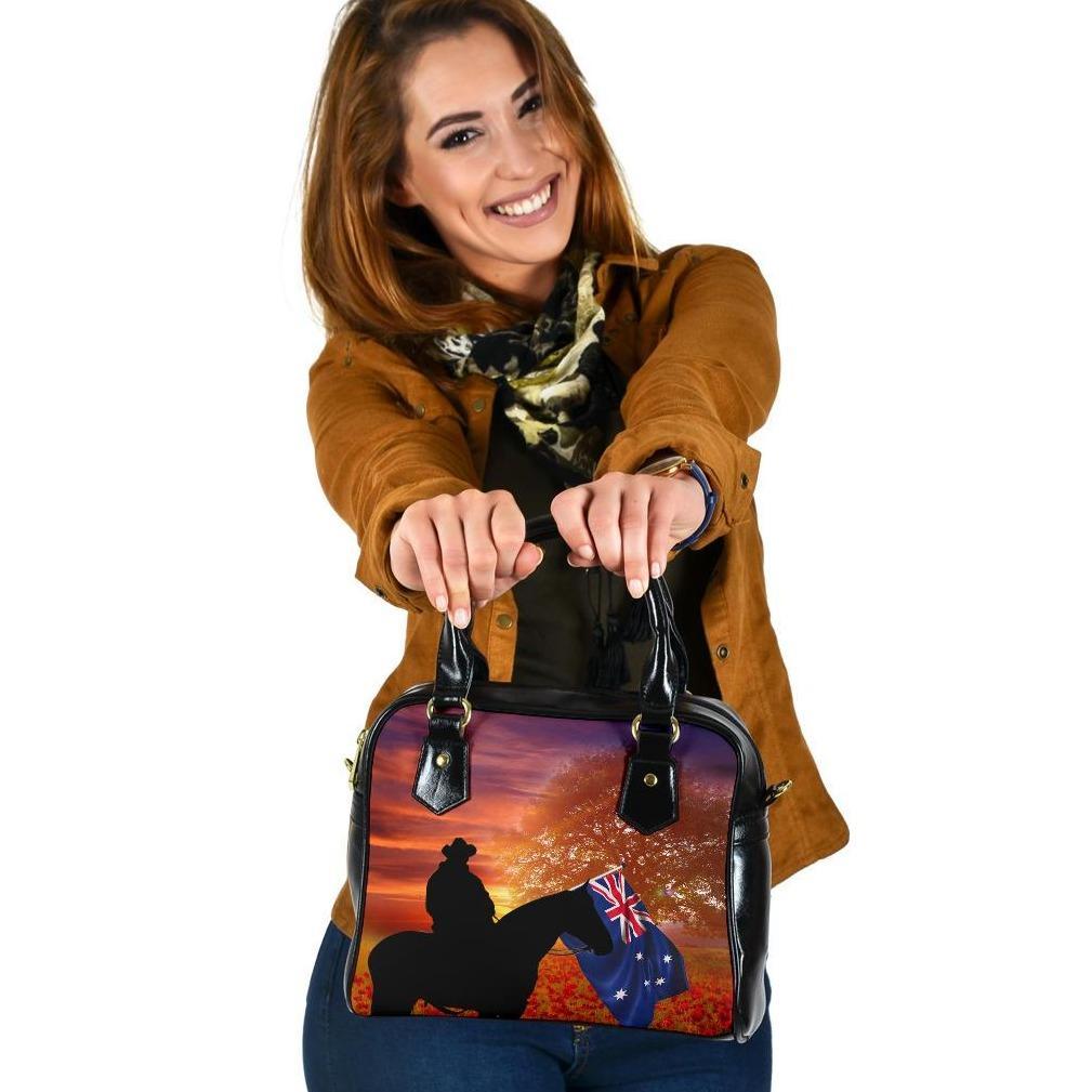 Anzac Day 2021 Shoulder Handbag - Lest We Forget Ver01 - Vibe Hoodie