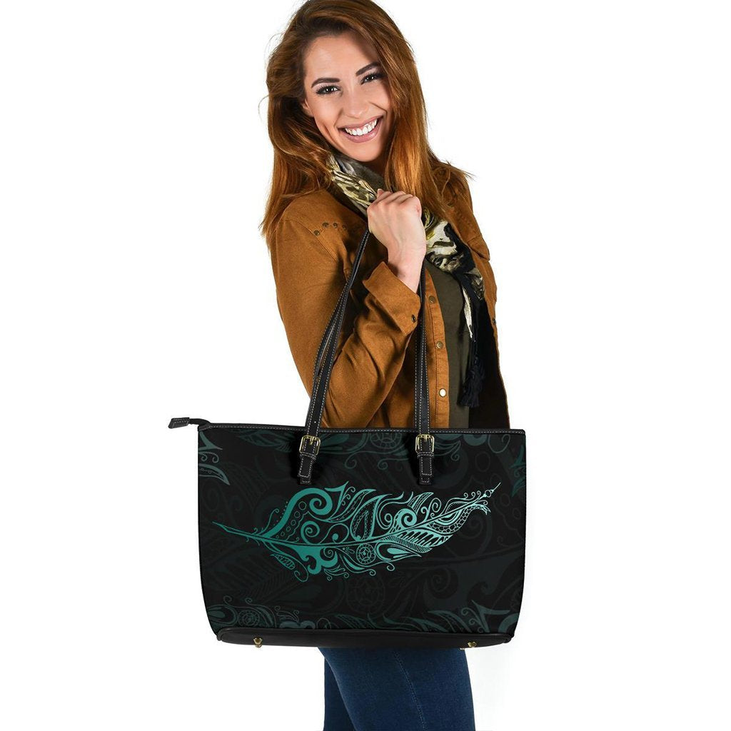 light-silver-fern-leather-tote-bag-large-turquoise