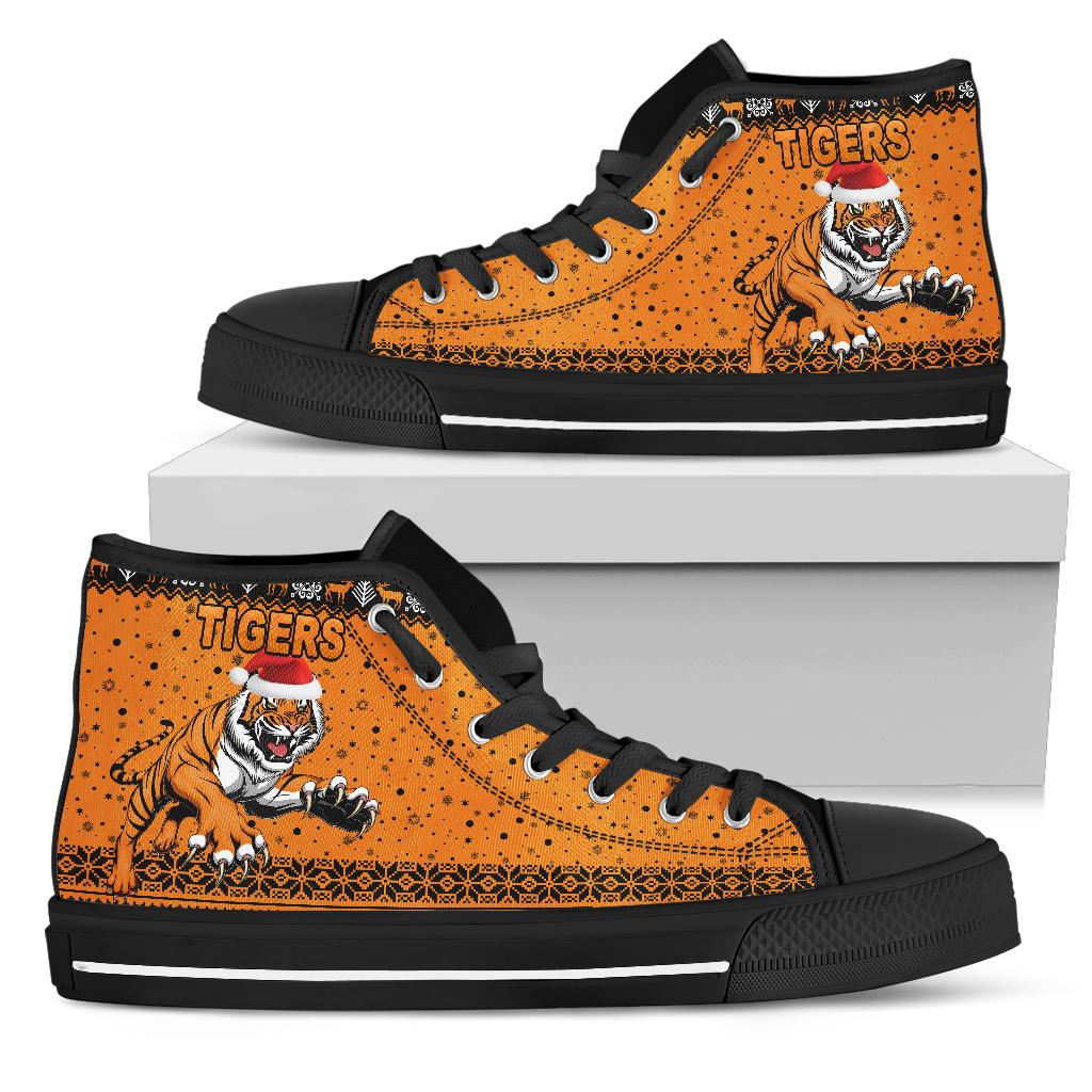 wests-christmas-high-top-shoe-tigers-unique-vibes-orange