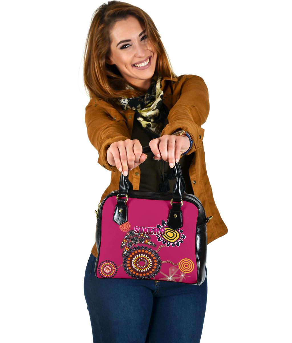 Sydney Shoulder Handbag Sixers Indigenous - Magenta - Vibe Hoodie