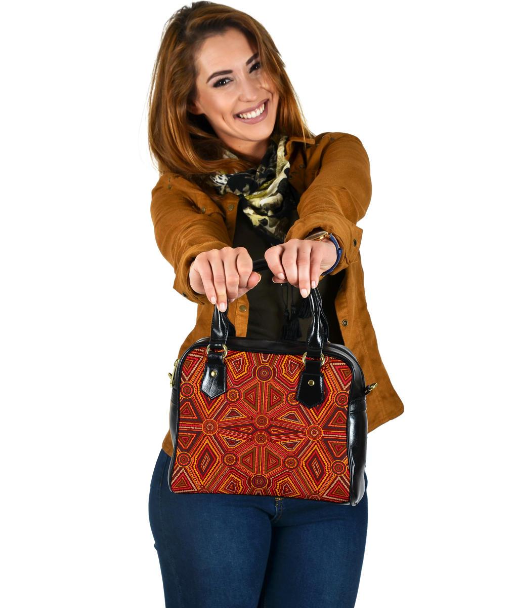 Shoulder Handbag - Indigenous Patterns Ver02 - Vibe Hoodie