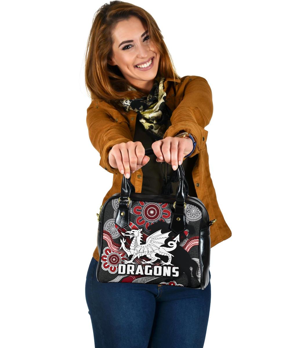 Dragons Shoulder Handbag St. George Indigenous Black - Vibe Hoodie