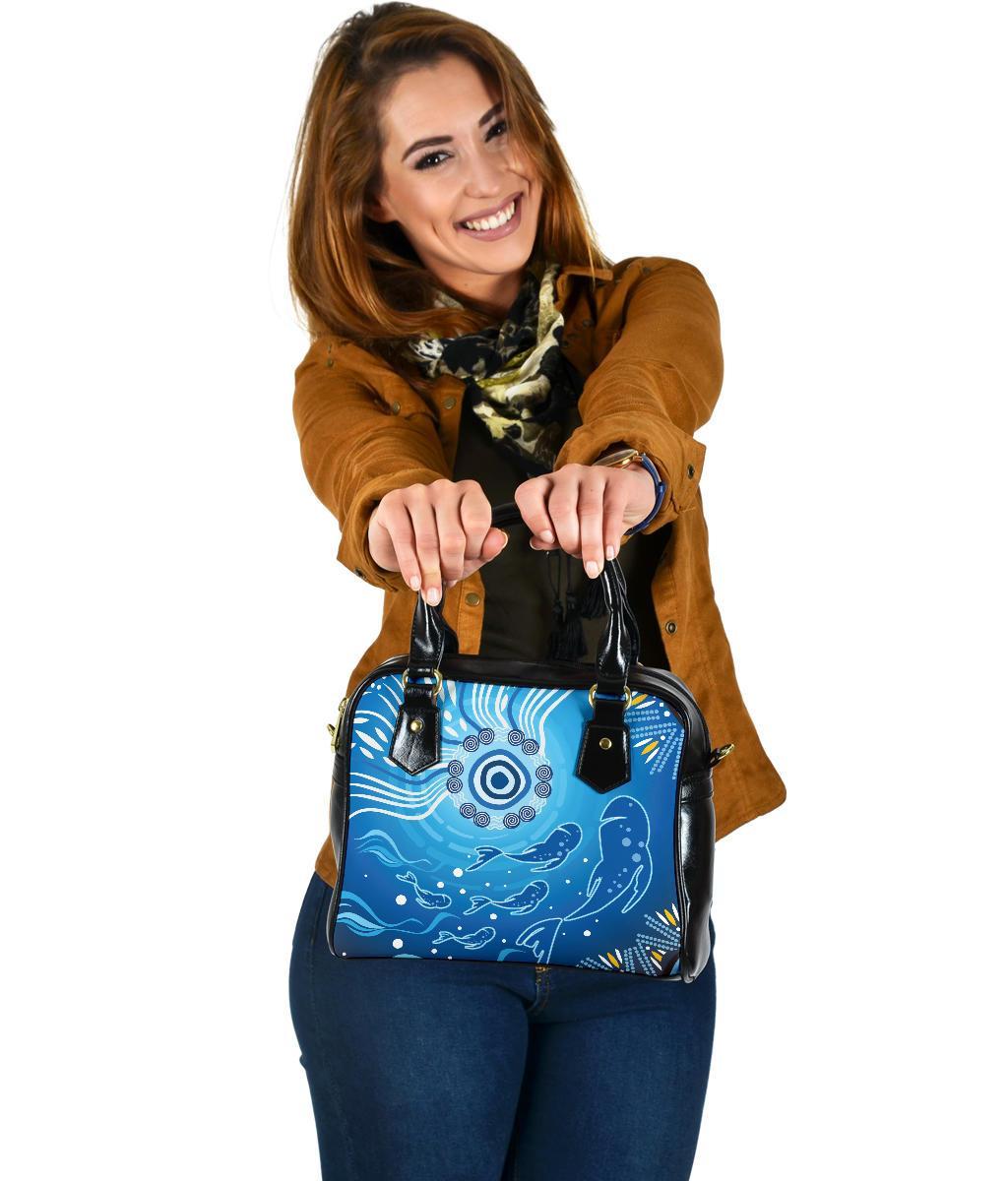 Shoulder Handbag - Indigenous Ocean Fishing - Vibe Hoodie