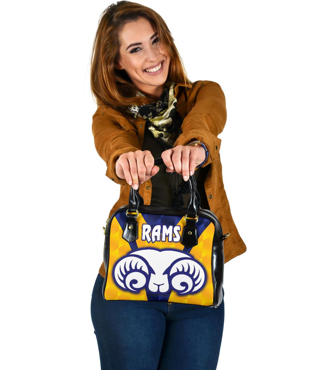 Adelaide Shoulder Handbag Rams Merino Original - Yellow - Vibe Hoodie