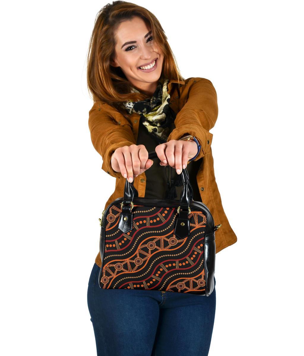 Shoulder Handbag - Indigenous Patterns Ver05 - Vibe Hoodie