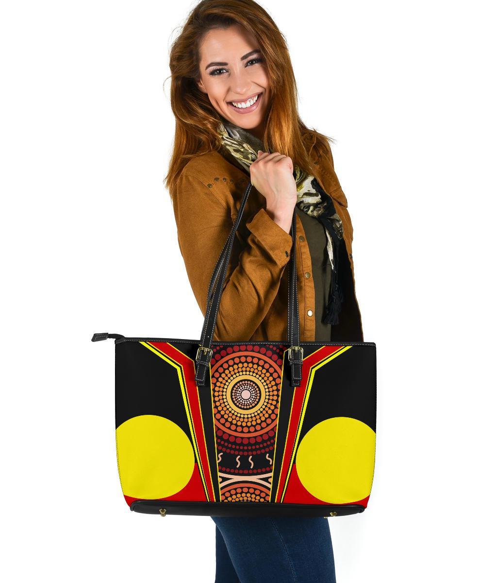 large-leather-tote-bag-aboriginal-with-dot-painting-art