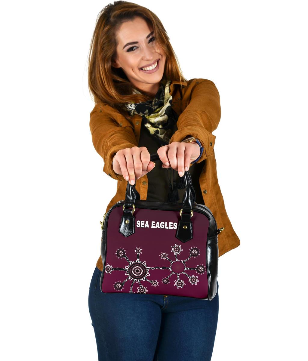 Warringah Shoulder Handbag Sea Eagles Simple Indigenous - Vibe Hoodie