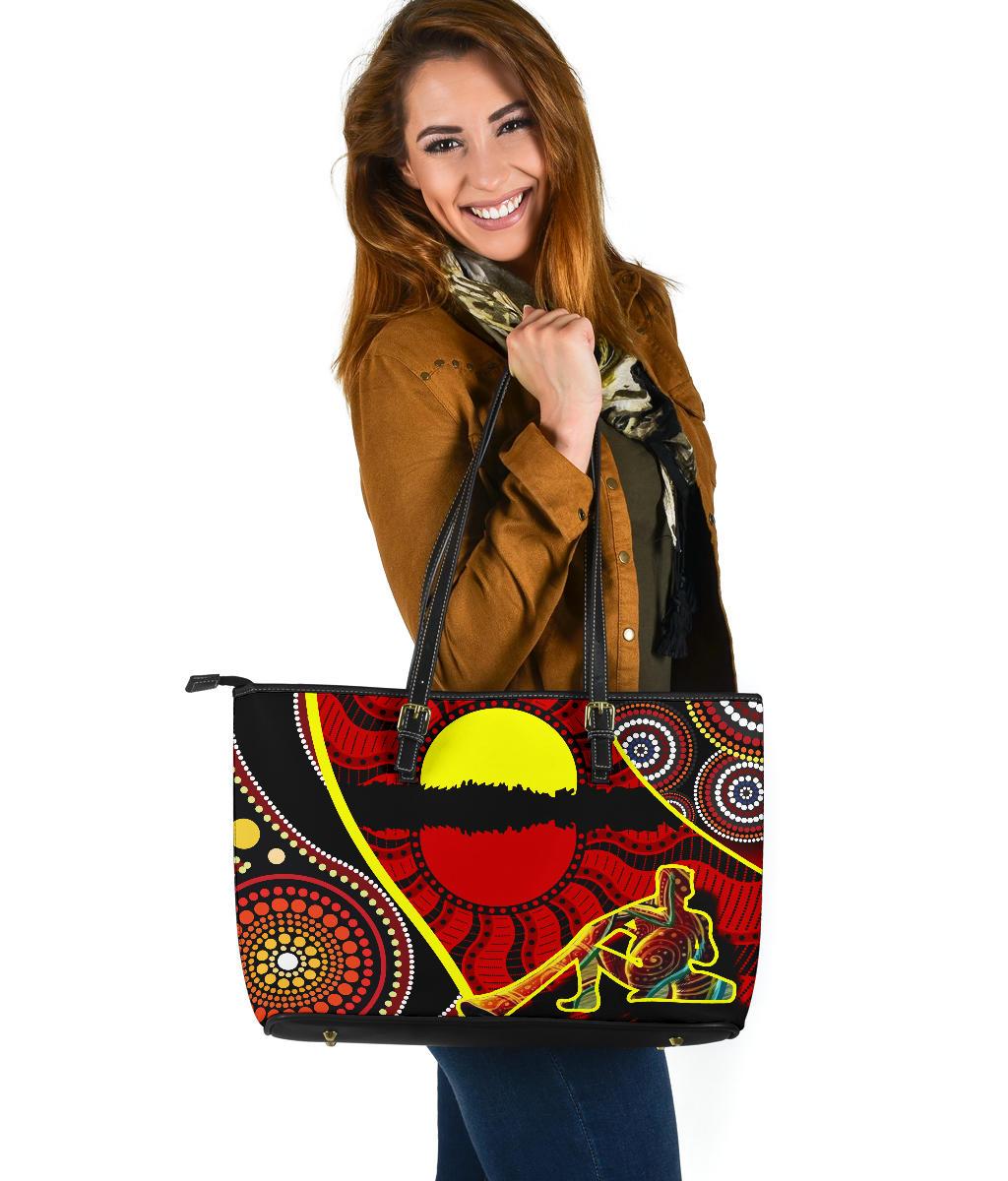 large-leather-tote-bag-australia-aboriginal-dots-with-didgeridoo