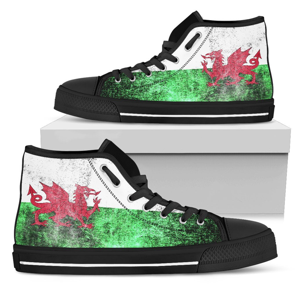 wales-darken-flag-high-top-canvas-shoes