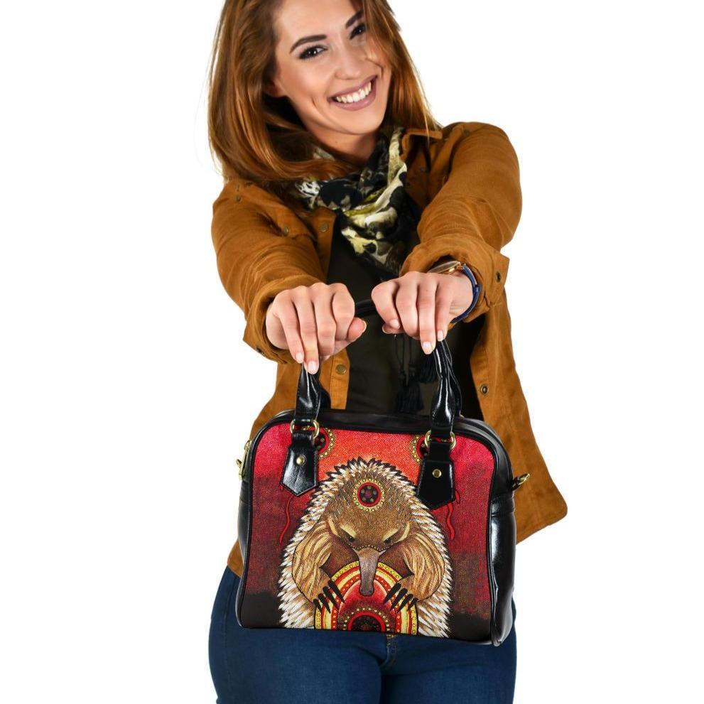 Shoulder Handbag - Australian Echidna- - Vibe Hoodie