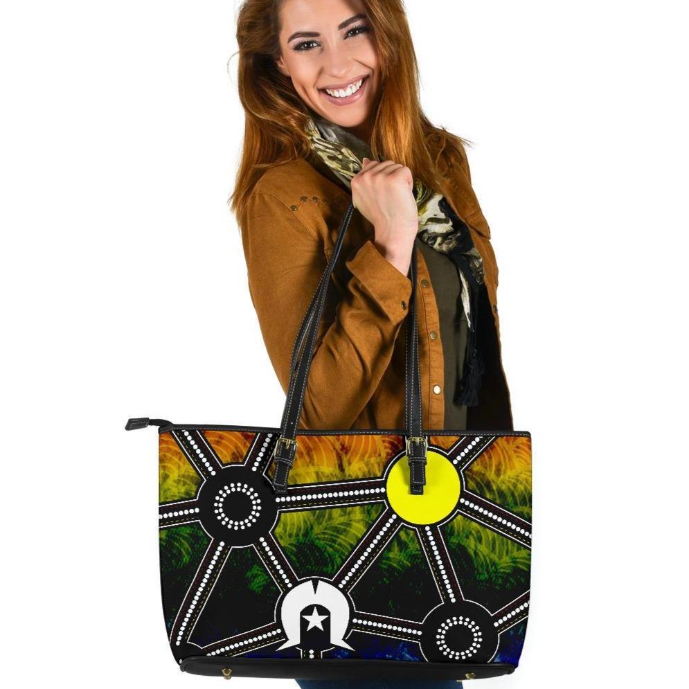 naidoc-week-2021-large-leather-tote-bag-aboriginal-geometric-style