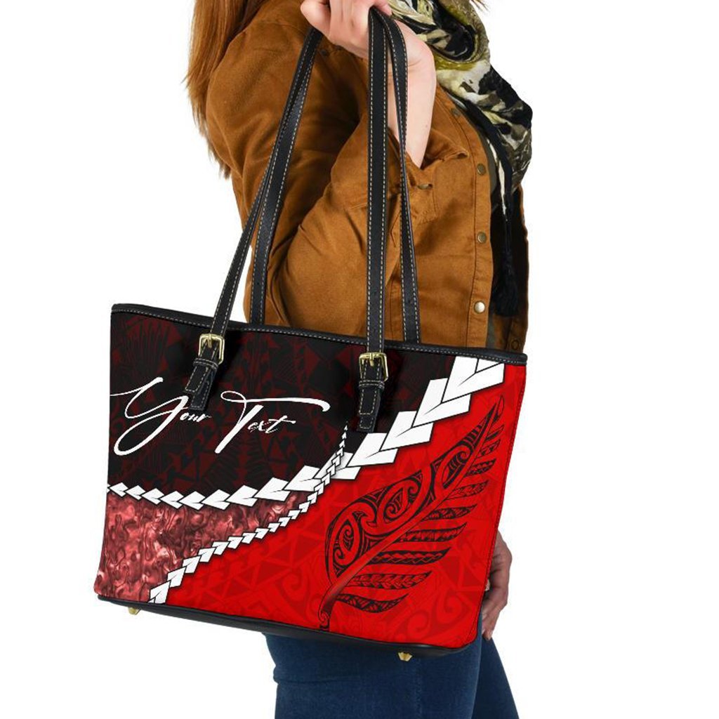 signature-custom-paua-shell-maori-silver-fern-leather-tote-bag-red