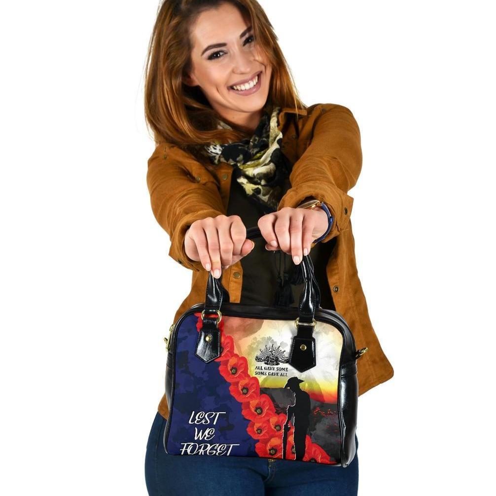 Anzac Lest We Forget Shoulder Handbag - All Gave Some, Some Gave All - - Vibe Hoodie