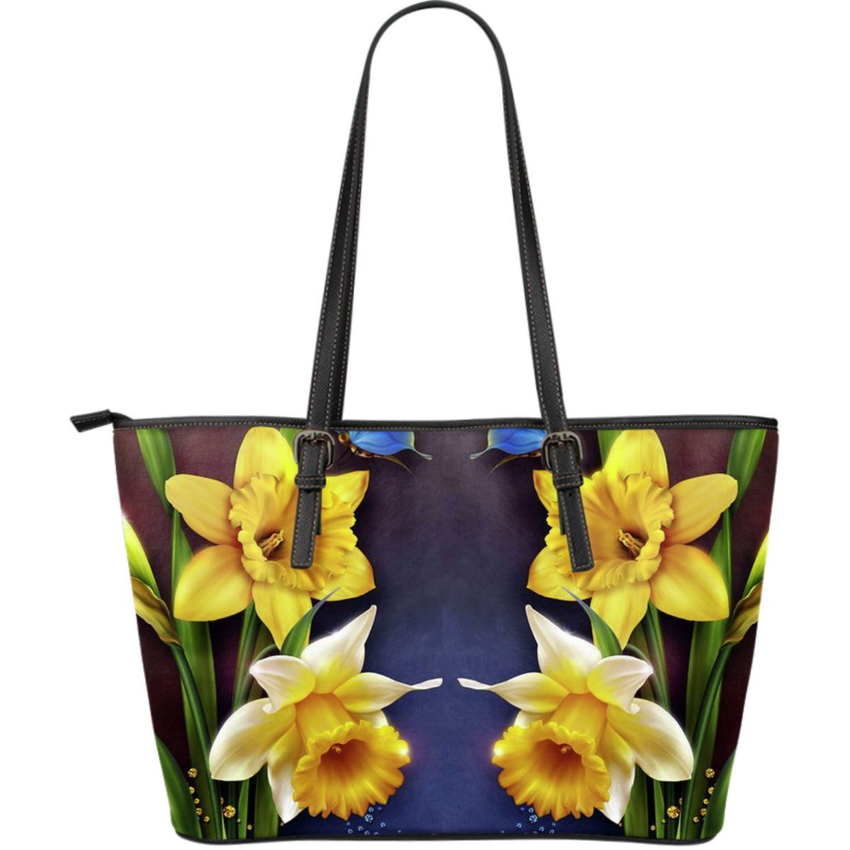 daffodils-wales-leather-tote-bag