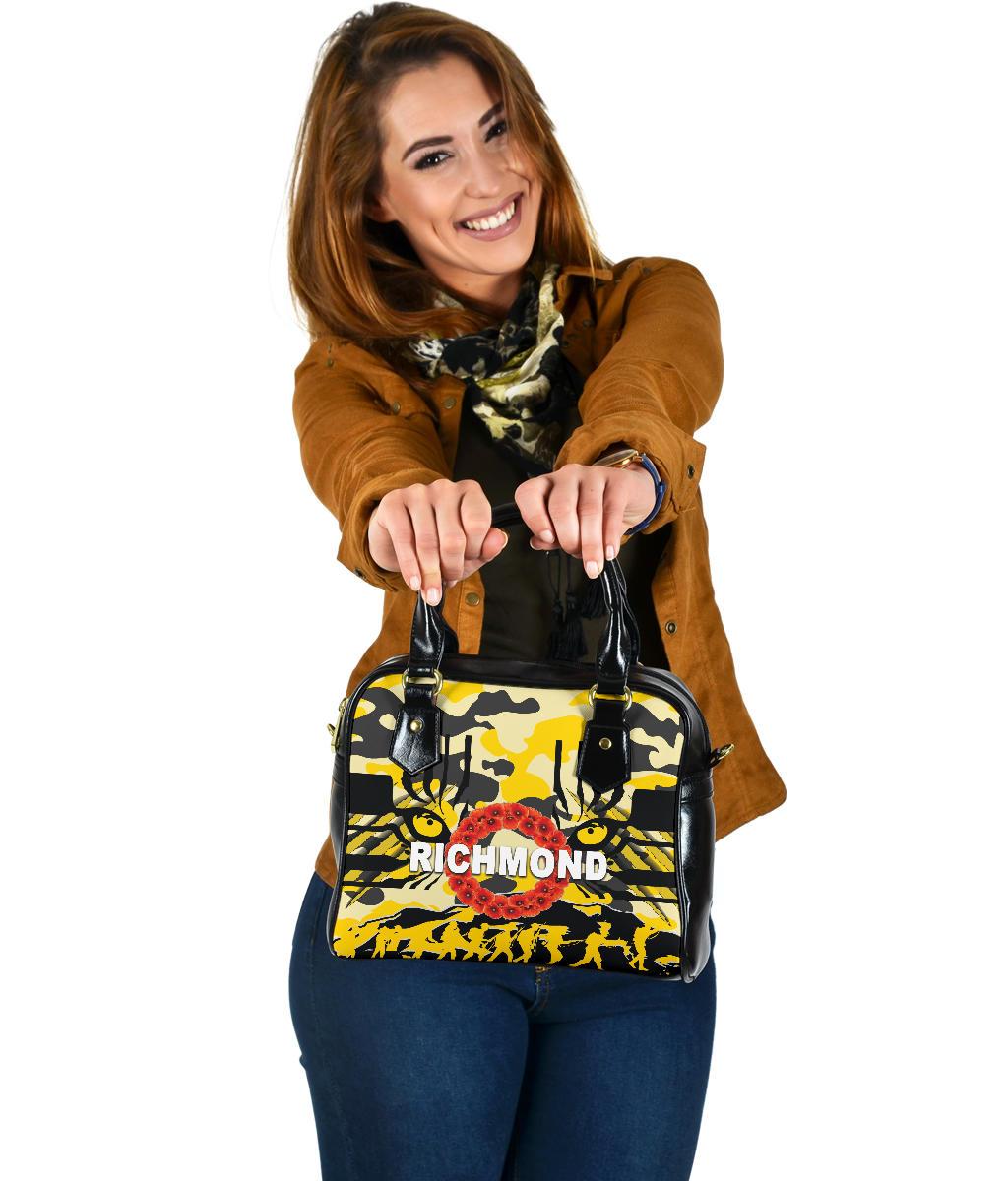 Richmond Tigers  Shoulder Handbag Anzac Day Country Style - Vibe Hoodie