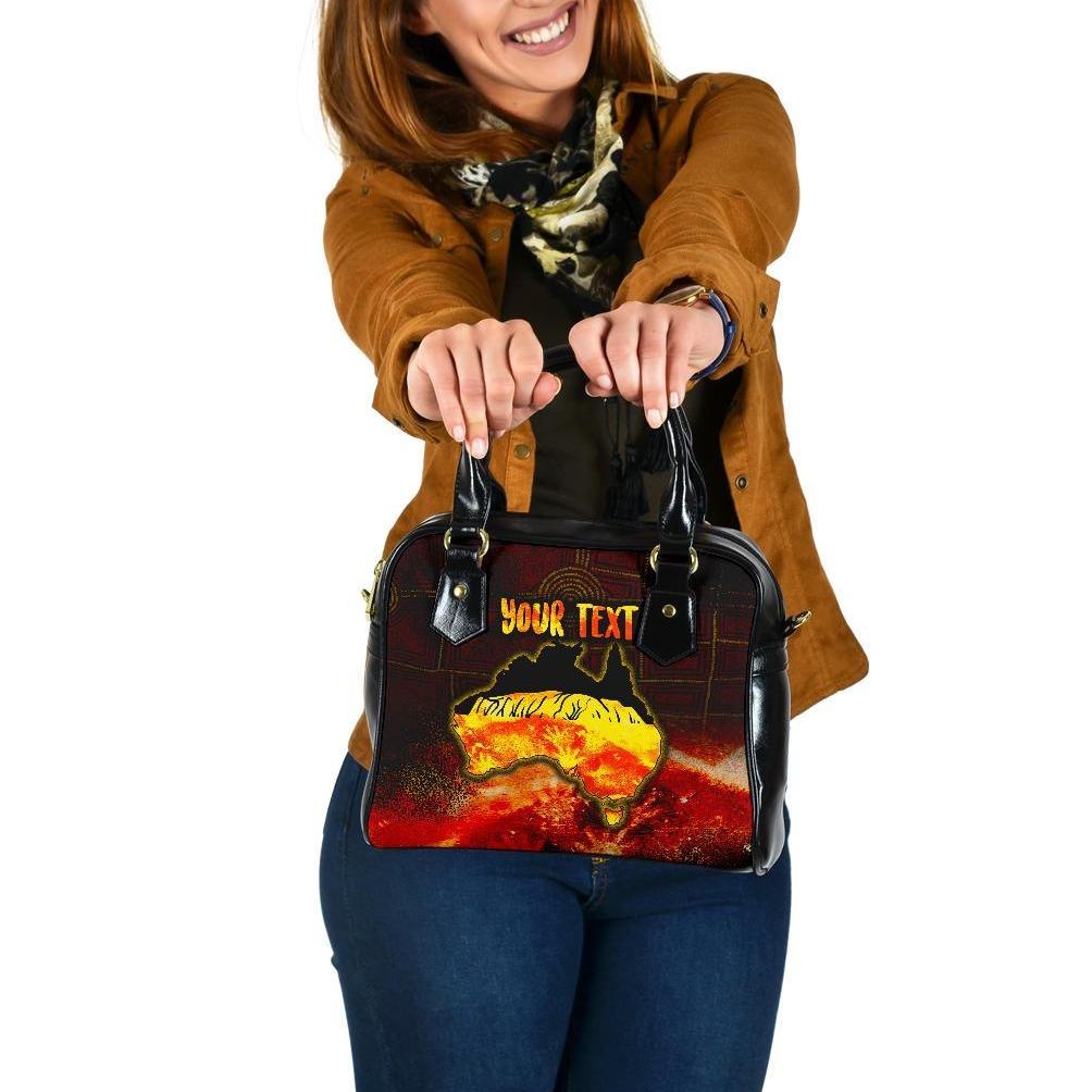 Aboriginal Personalised Shoulder Handbag - Anangu Custodians - Vibe Hoodie