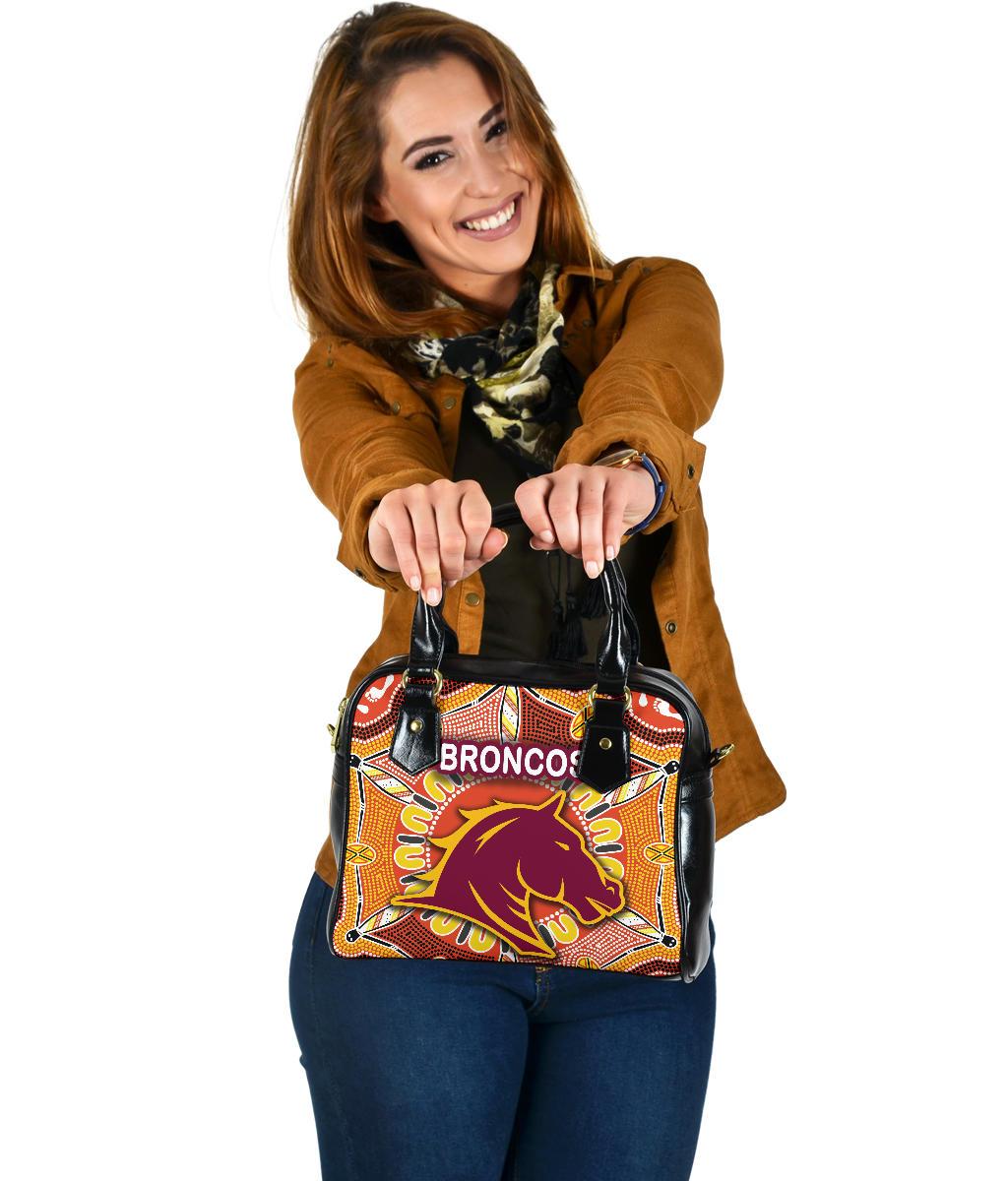 Brisbane Shoulder Handbag Broncos Indigenous Warm Vibes - Vibe Hoodie