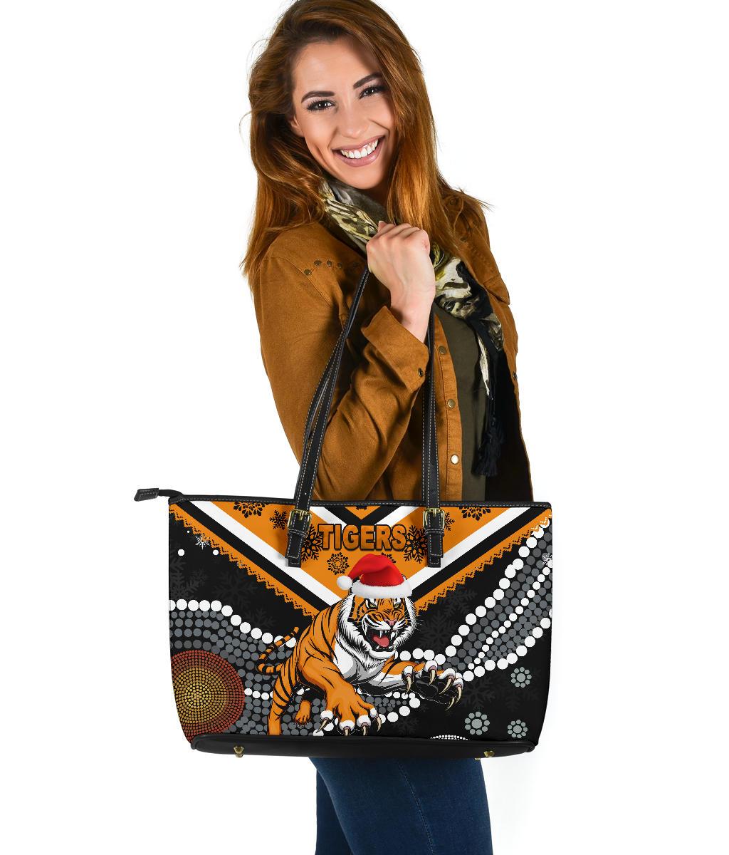 wests-christmas-large-leather-tote-bag-tigers-indigenous