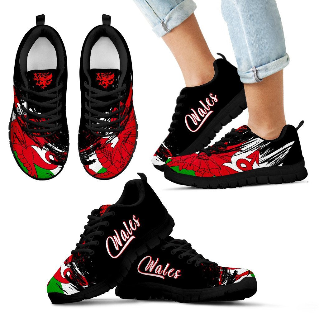 wales-flag-sneakers-art-style