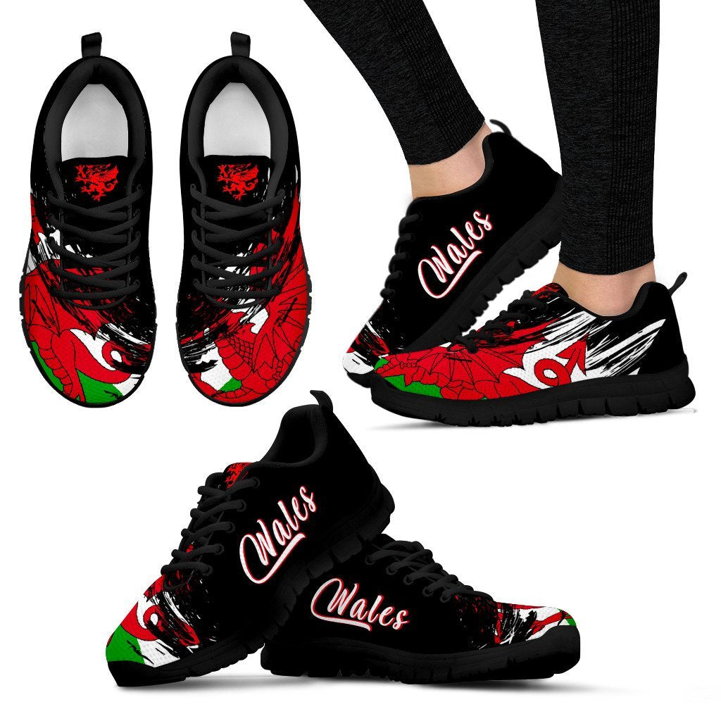 wales-flag-sneakers-art-style