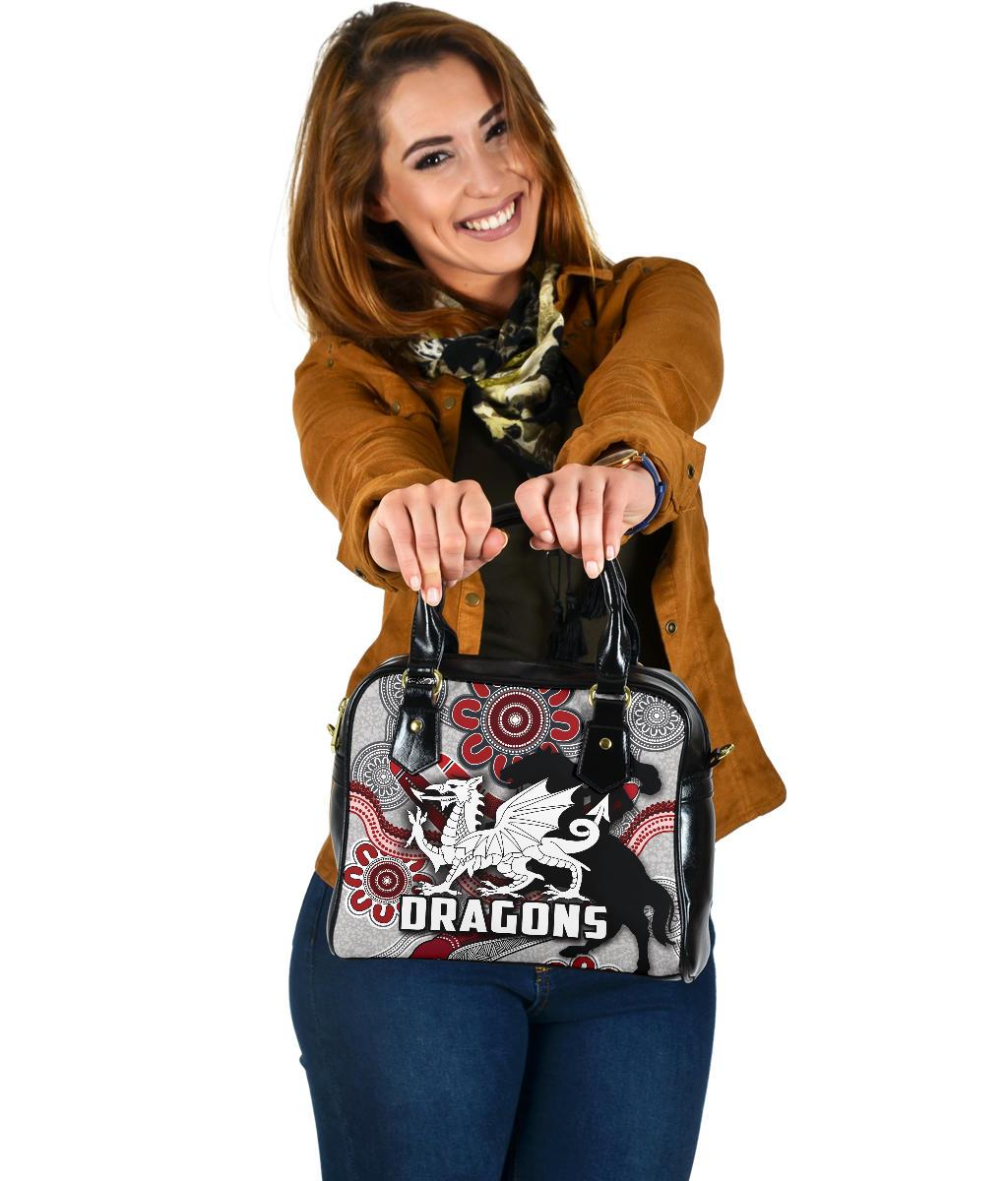 Dragons Shoulder Handbag St. George Indigenous White - Vibe Hoodie