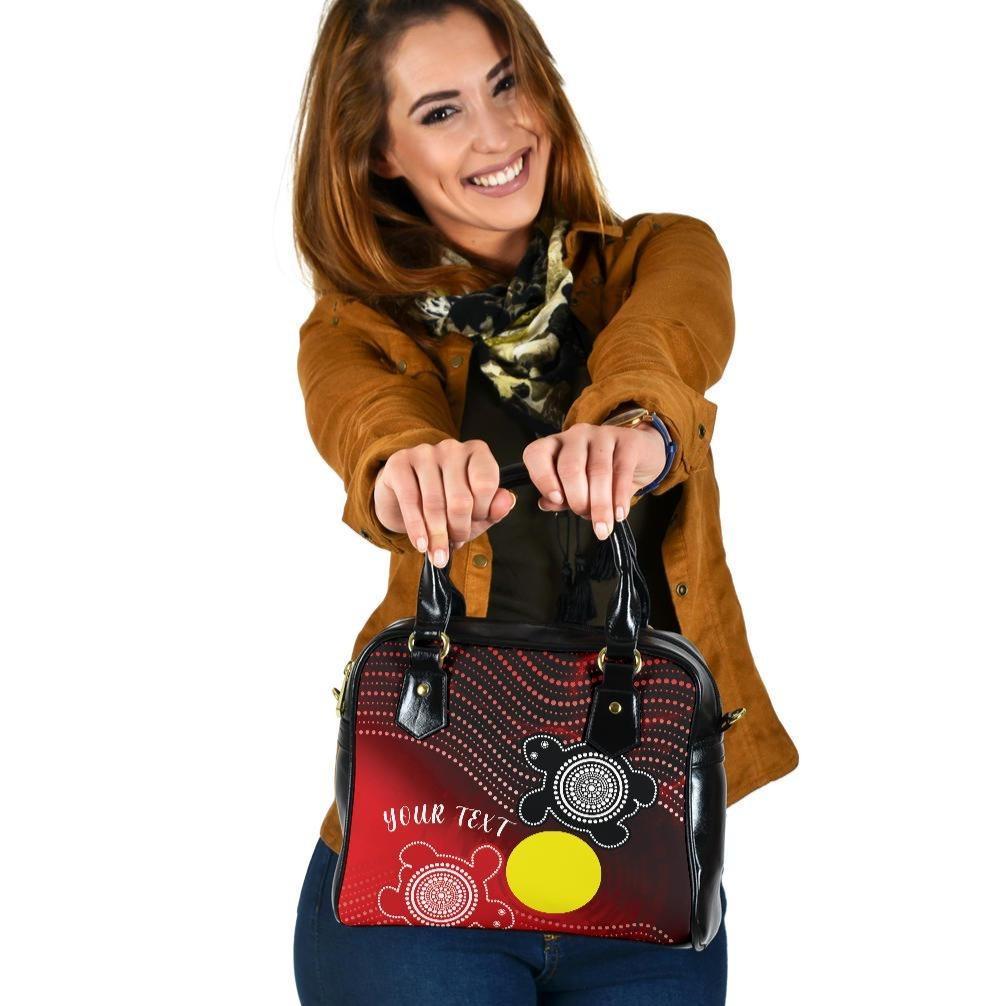 [Custom] Aboriginal Shoulder Handbag - Indigenous Circle Dot Painting Style - - Vibe Hoodie