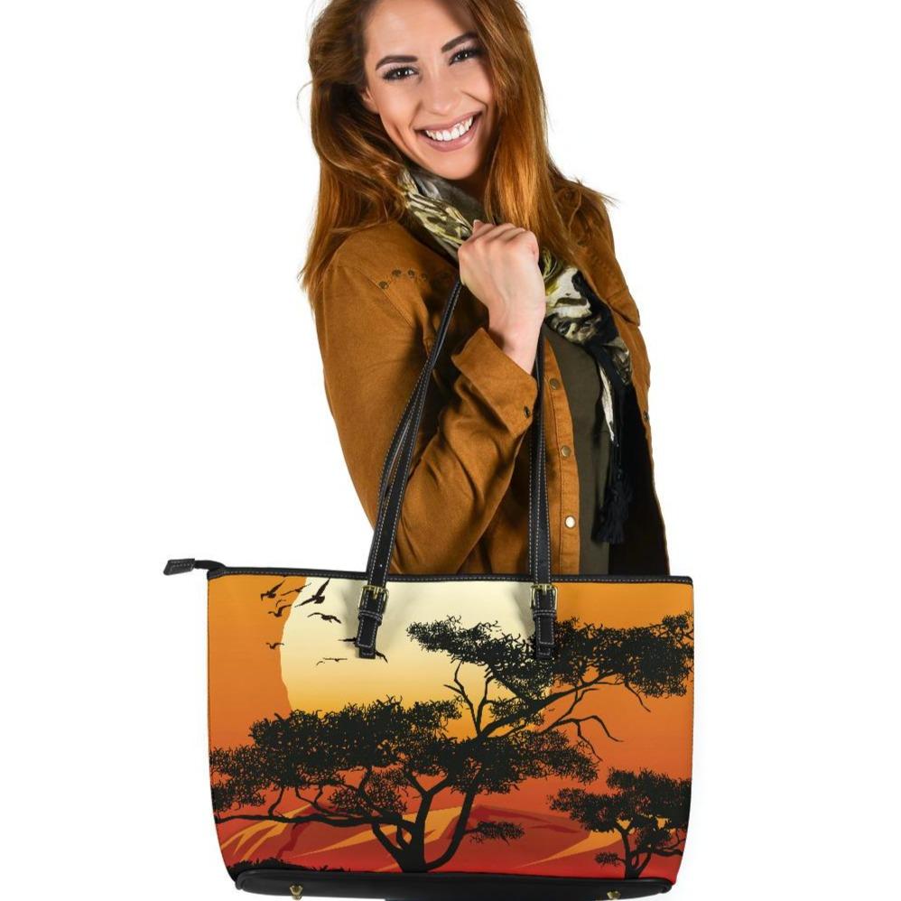 large-leather-tote-bag-sunset-and-tree-in-australia