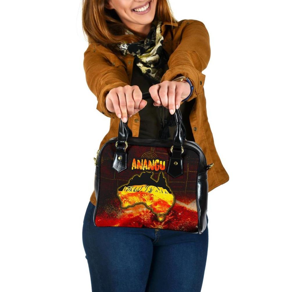 Aboriginal Shoulder Handbag - Anangu Custodians - Vibe Hoodie