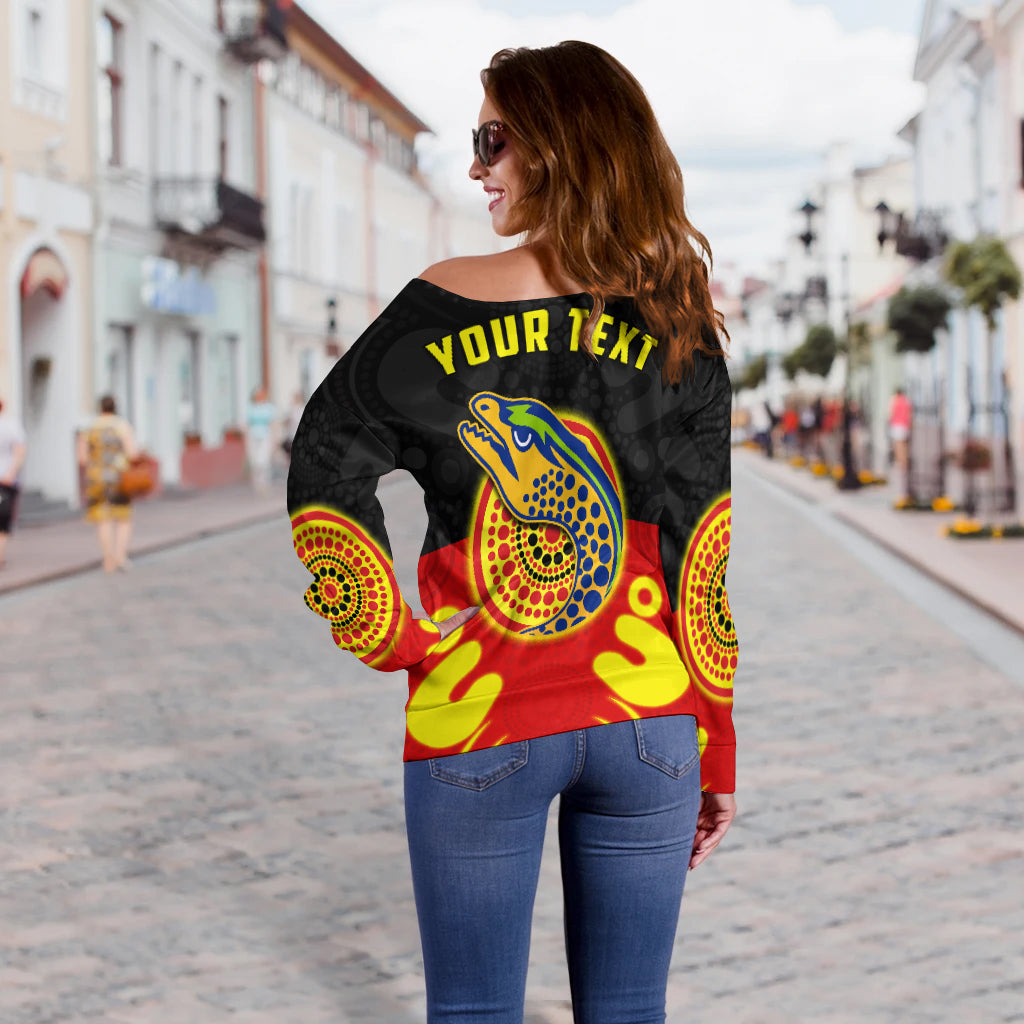 custom-personalised-eels-indigenous-off-shoulder-sweater-style-aboriginal-flag