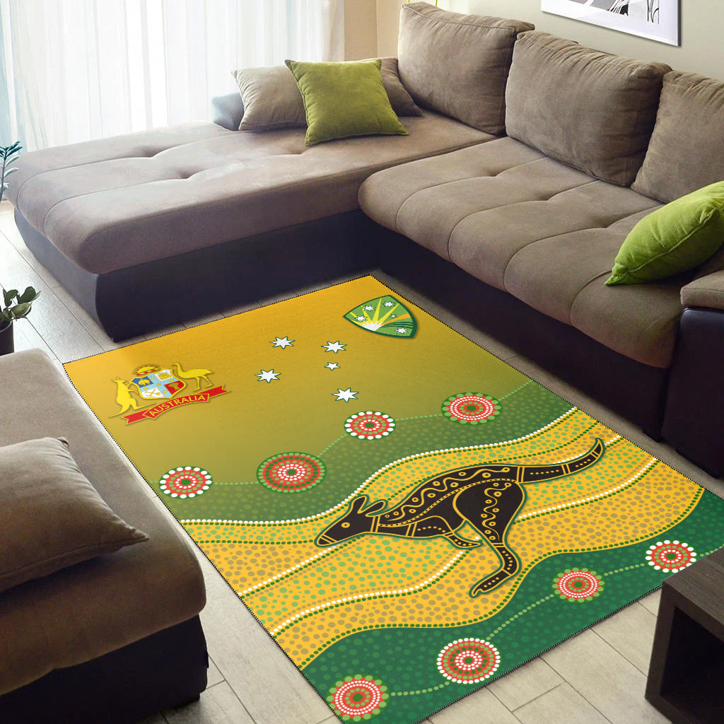 cricket-australia-area-rug-indigenous-kangaroo