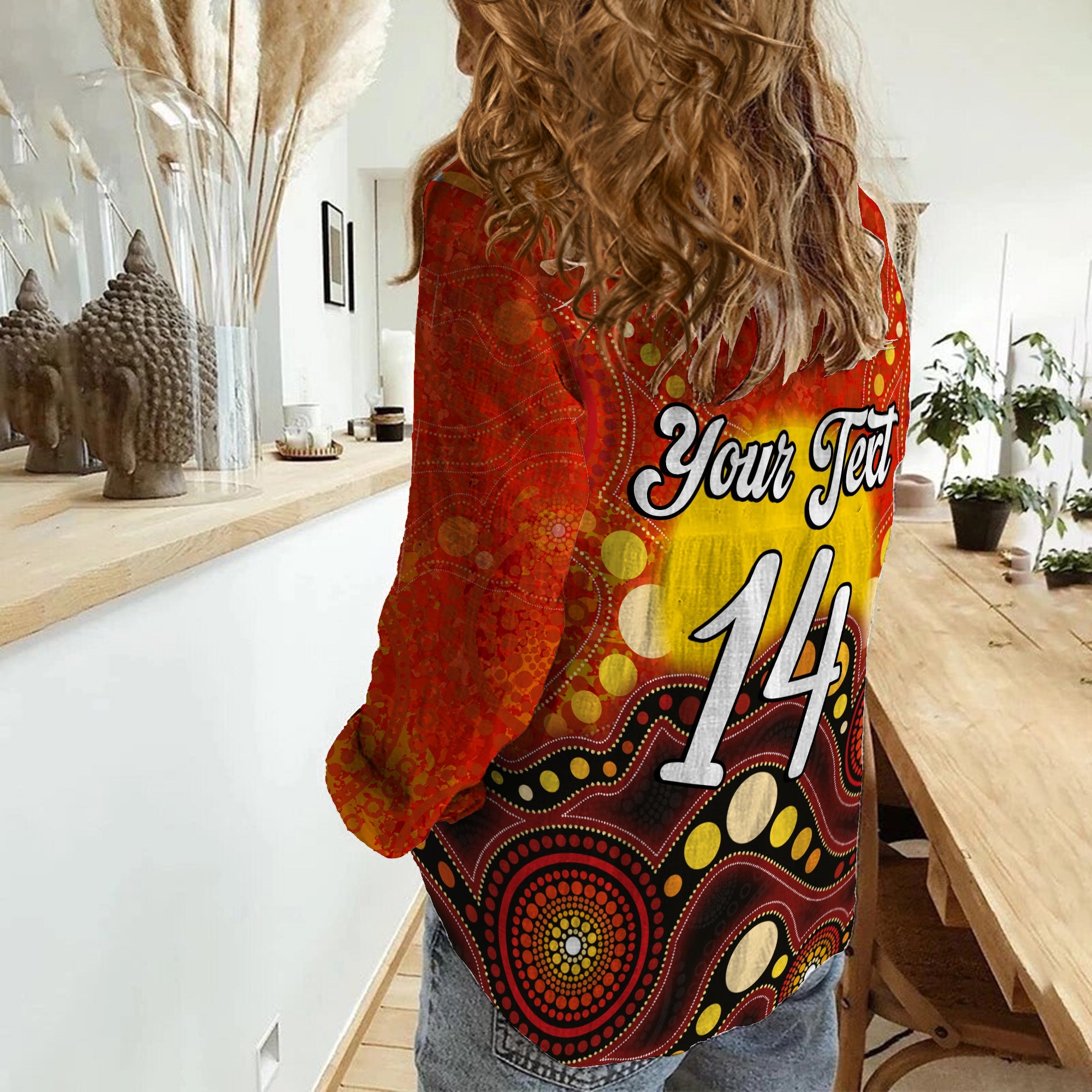 custom-text-and-number-women-casual-shirt-aboriginal-lives-matter-flag-dot-painting-art