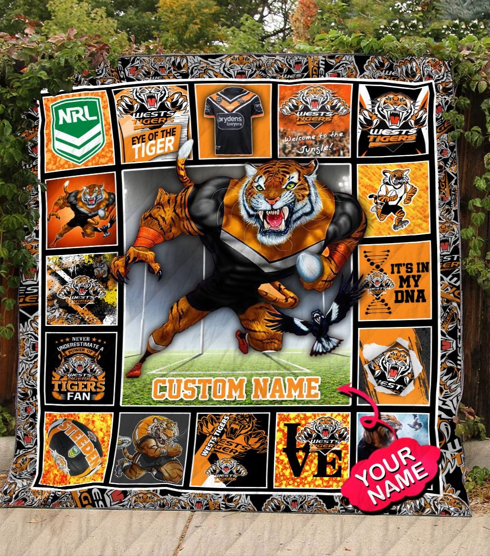 wests-tigers-quilt-blanket-nrl-quilt-blanket-mascot-personalized