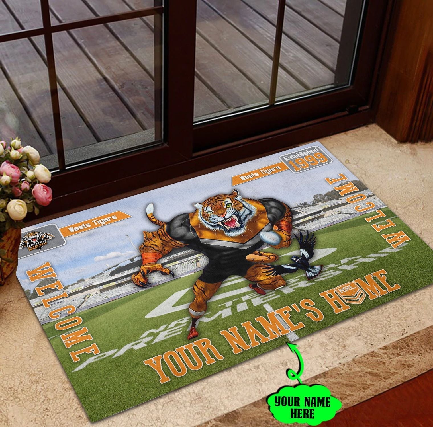 wests-tigers-3d-mascot-personalized-welcome-to-my-home-doormat