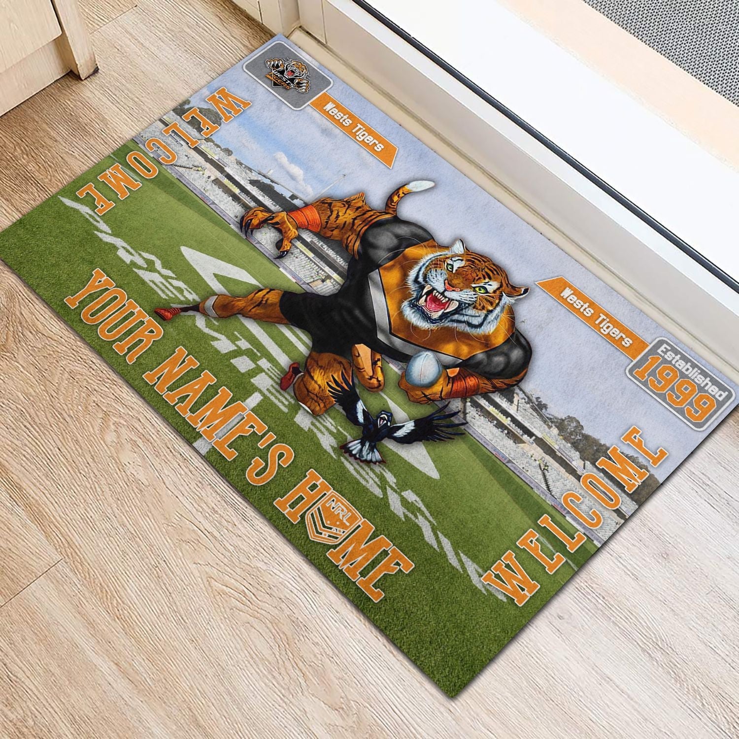 wests-tigers-3d-mascot-personalized-welcome-to-my-home-doormat