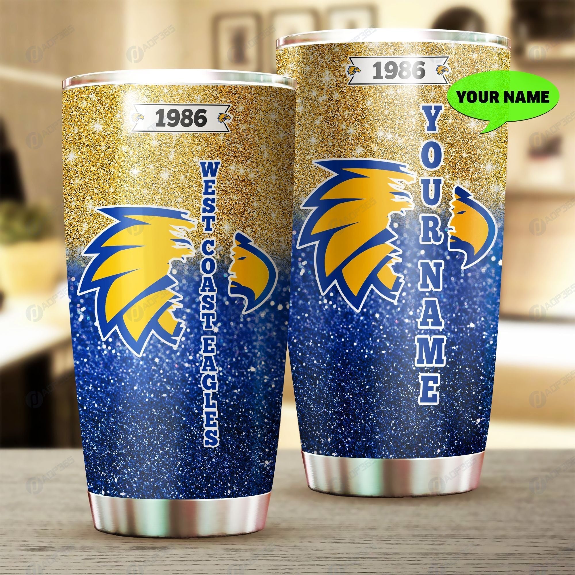 west-coast-eagles-steel-tumbler-personalized