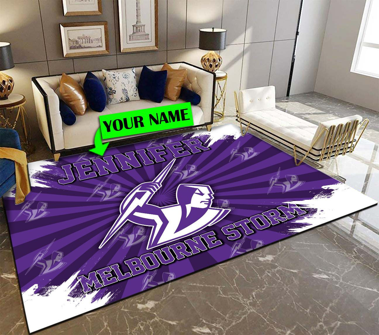 personalized-melbourne-storm-rug-logo