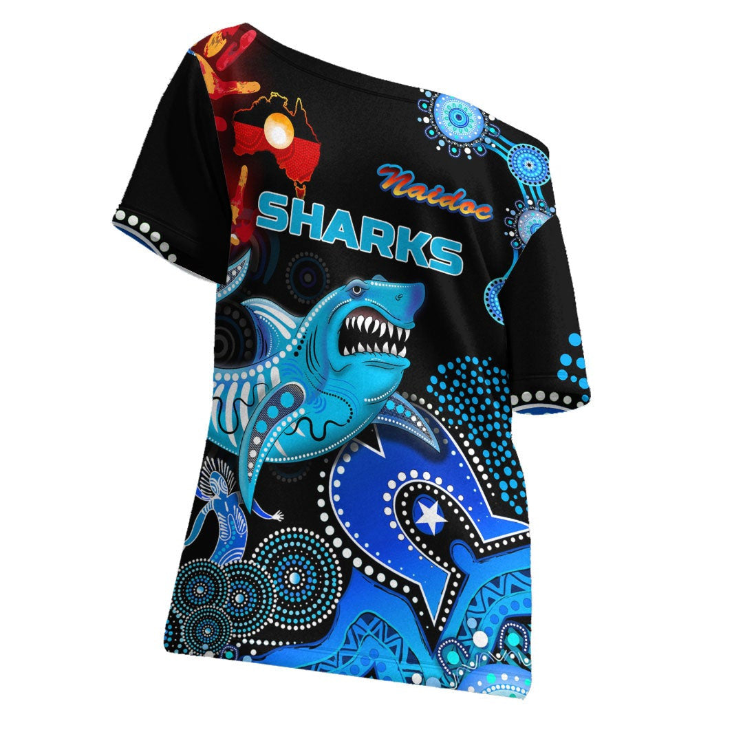 vibehoodie-shirt-cronulla-sutherland-sharks-naidoc-rugby-team-off-shoulder-t-shirt