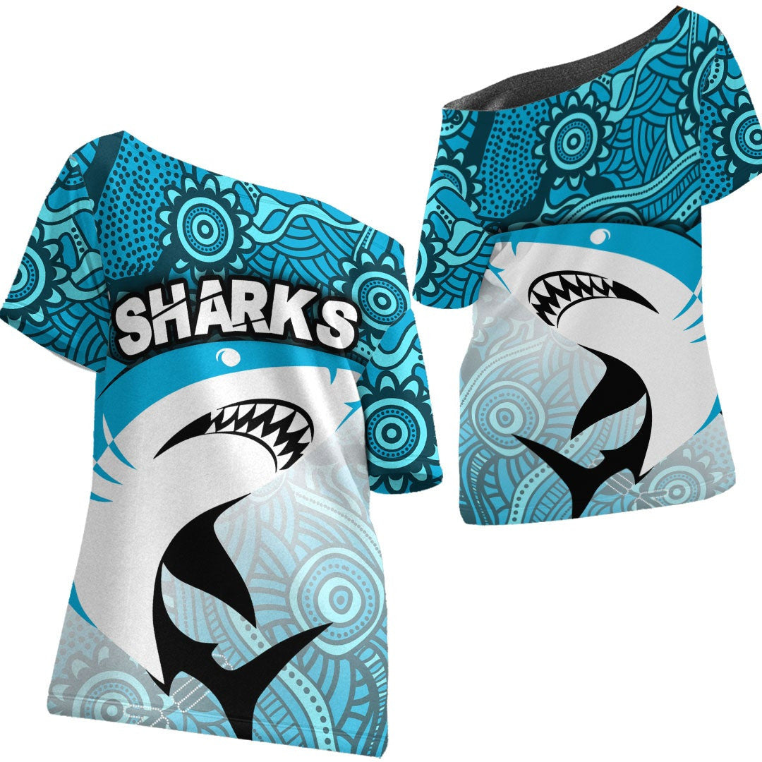 vibehoodie-shirt-cronulla-sutherland-sharks-indigenous-rugby-team-off-shoulder-t-shirt